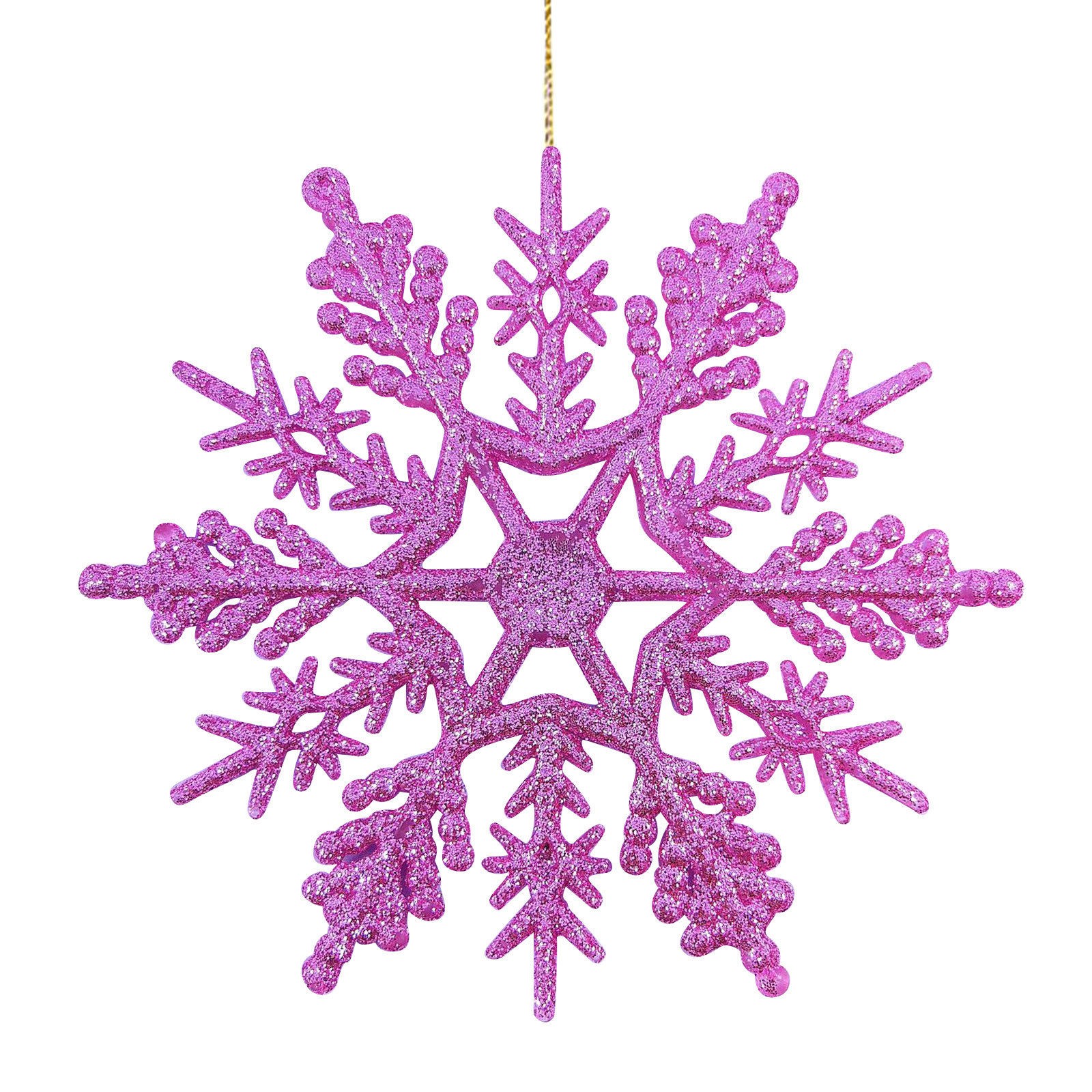 Christmas Decorations Snowflakes Plastic Snowflakes Holiday